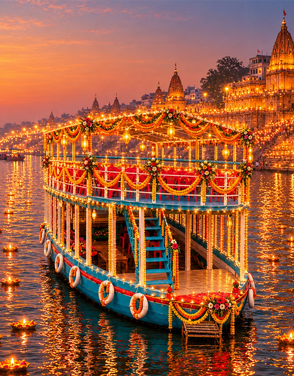 Kashi Dev Deepawali-Royal Boat Experience - Image 1