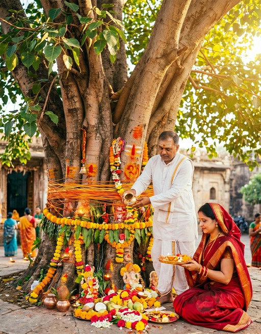 Pipal Tree Puja