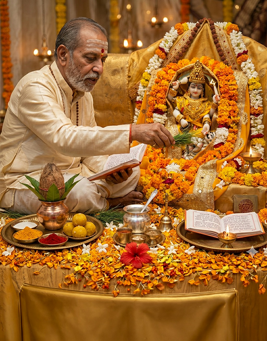 Baglamukhi Mata Puja