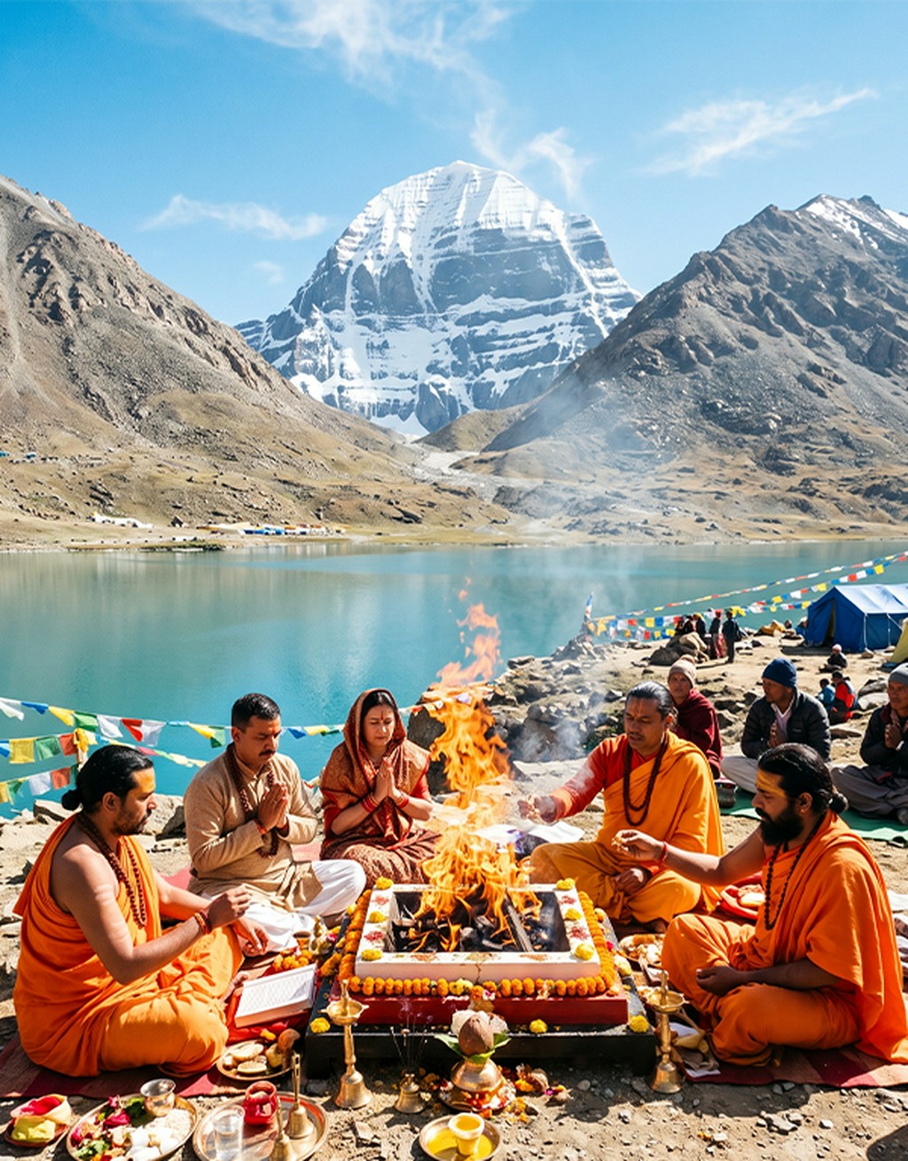 Rudra Homatmak Puja At Kailash Mansarovar - Image 1
